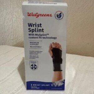 Walgreens~Wrist Support w/ Removable Splints~Adjustable Fits Right or left OS NI